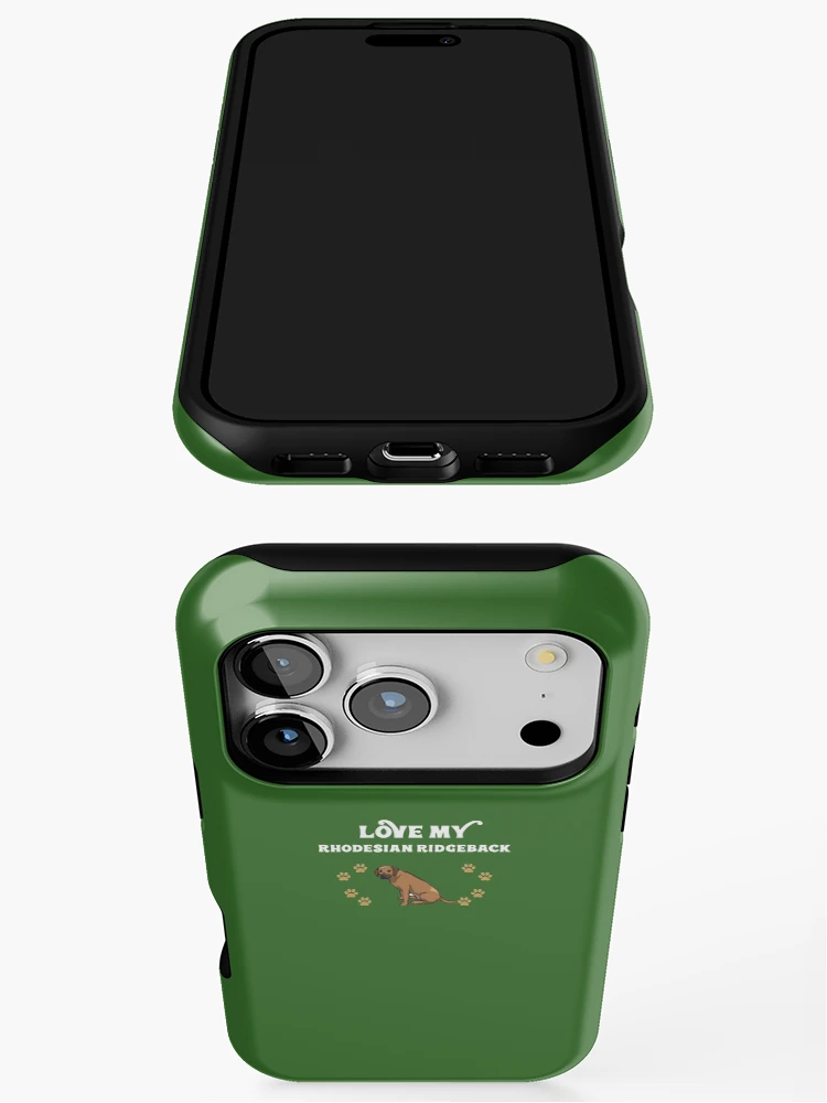 Thumbnail 3 of 4, iPhone Case, Love My Rhodesian Ridgeback designed and sold by AlwaysAwesome.