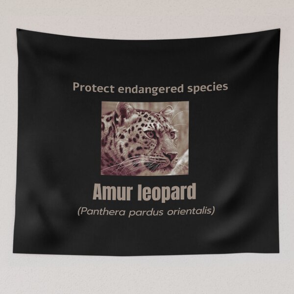Item preview, Protect endangered species. Amur leopard. designed and sold by sarantis.