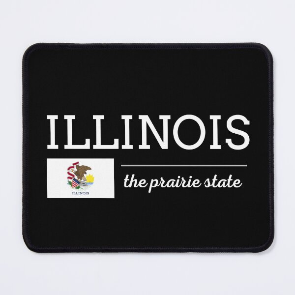 Item preview, ILLINOIS State with Flag designed and sold by philevera.