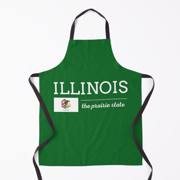 Item preview, ILLINOIS State with Flag designed and sold by philevera.