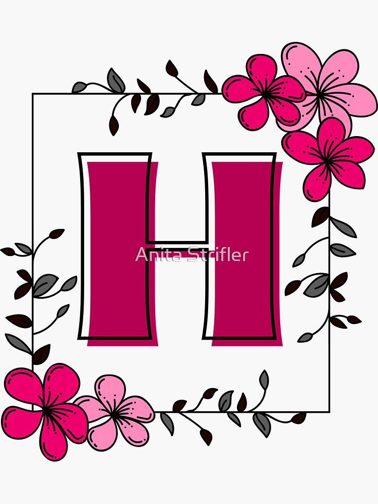 Name Anita with pink flower Sticker for Sale by Anita Strifler