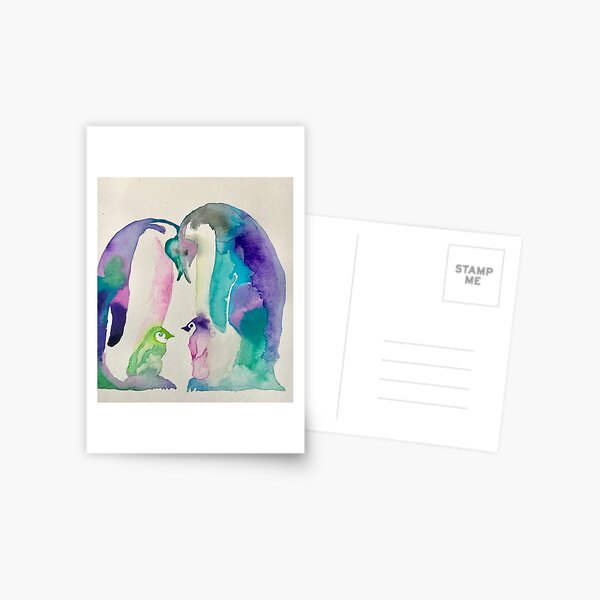Item preview, Watercolor Penguins designed and sold by Laurawitkowski.