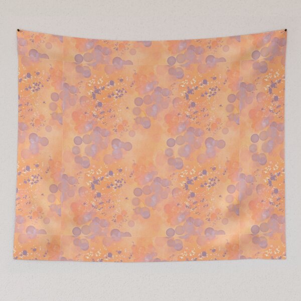Item preview, Peach and Lavendar Flower Pattern designed and sold by MugsAndDuds.