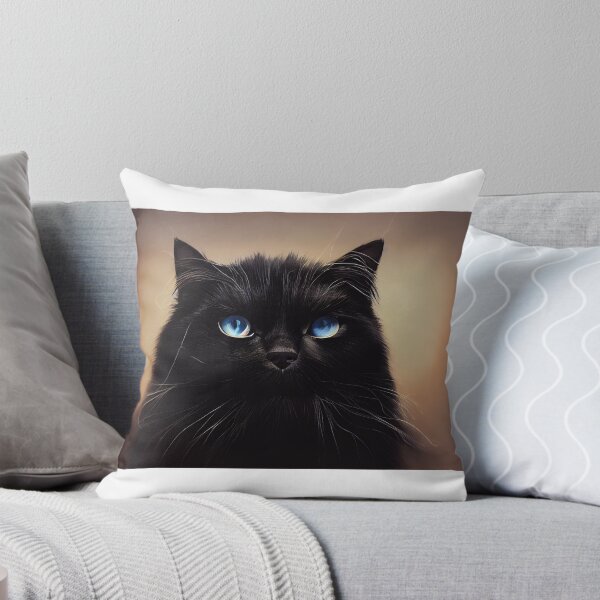 Item preview, A black longhaired cat designed and sold by pnywest.