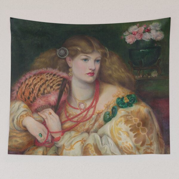 Item preview, Monna Vanna | After Dante Gabriel Rossetti | 1880 Pre-Raphaelite Art designed and sold by CJET.