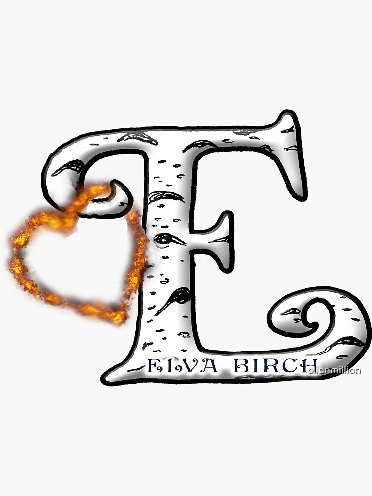 "Elva Birch Logo" Sticker for Sale by ellenmillion Redbubble