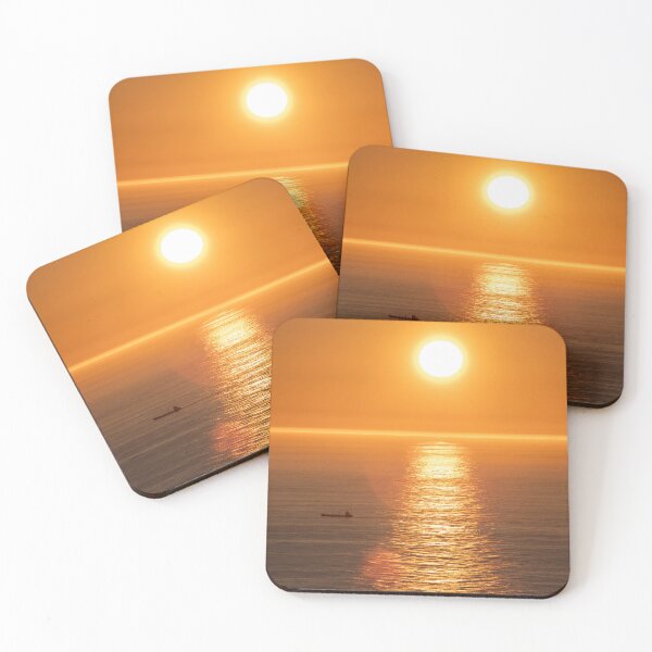 Item preview, Wonderful landscapes in Norway. Nord-Norge. Beautiful scenery of a midnight sun sunset at Nordkapp (Cape North). Boat and globe on a cliff. Rippled sea and clear orange sky. designed and sold by Maurizio Fabbroni.