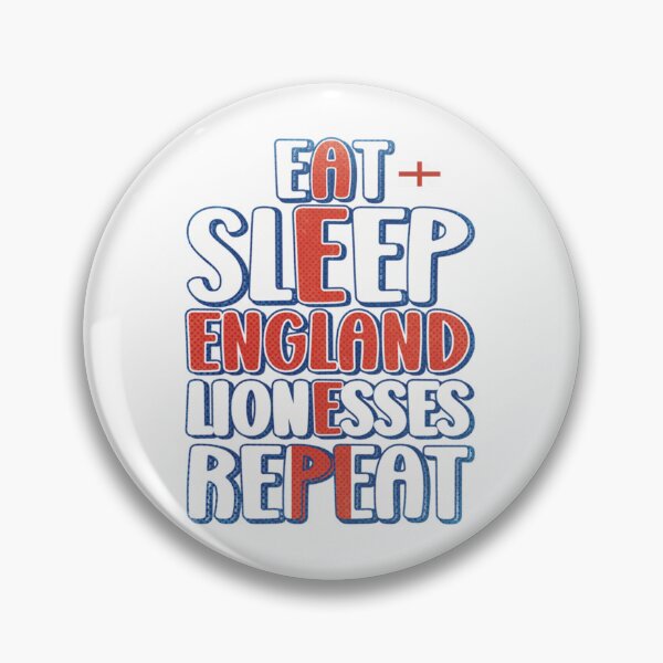 Item preview, Eat Sleep England Lionesses Repeat     designed and sold by TeelightfulCo.