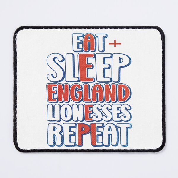 Item preview, Eat Sleep England Lionesses Repeat designed and sold by TeelightfulCo.