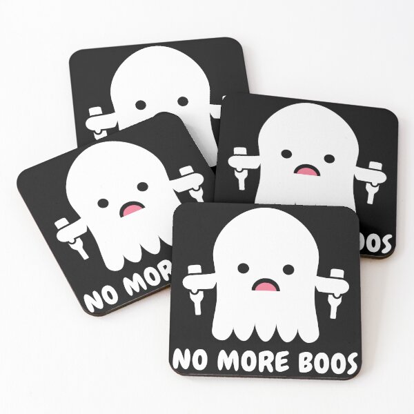 Item preview, 'No More Boos' Funny Ghost Design designed and sold by David Speed Design.