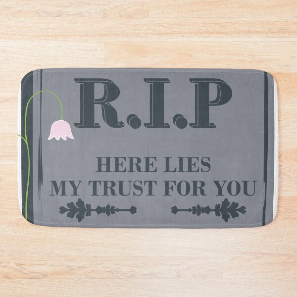 Item preview, Here lies my trust for you - Headstone designed and sold by LybiesMood.