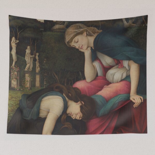 Item preview, Patience on a Monument Smiling at Grief | John Roddam Spencer Stanhope | 1884 Pre-Raphaelite Art designed and sold by CJET.