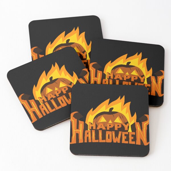 Item preview, Happy Halloween Flaming Pumpkin designed and sold by Mark Cannon.