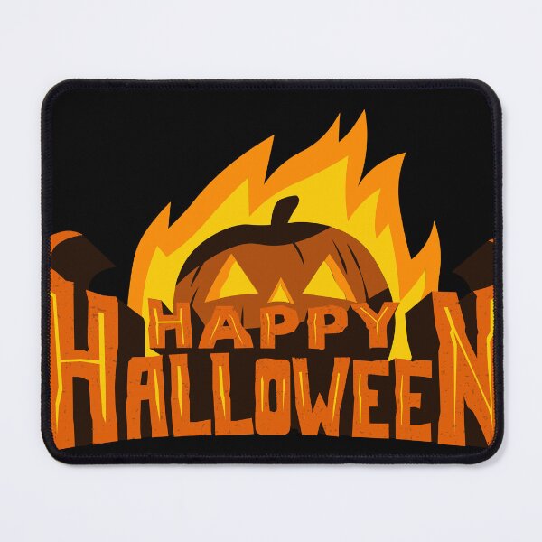 Item preview, Happy Halloween Flaming Pumpkin designed and sold by Mark Cannon.