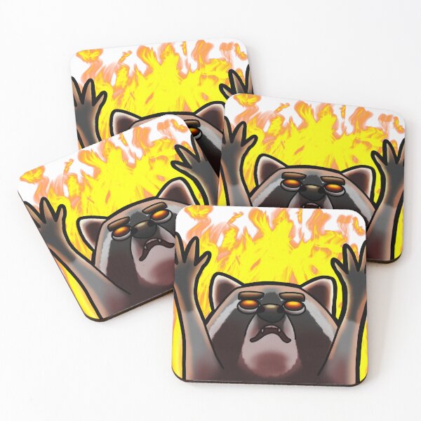 Item preview, Chaos and FIRE Raccoon designed and sold by NightCritter.