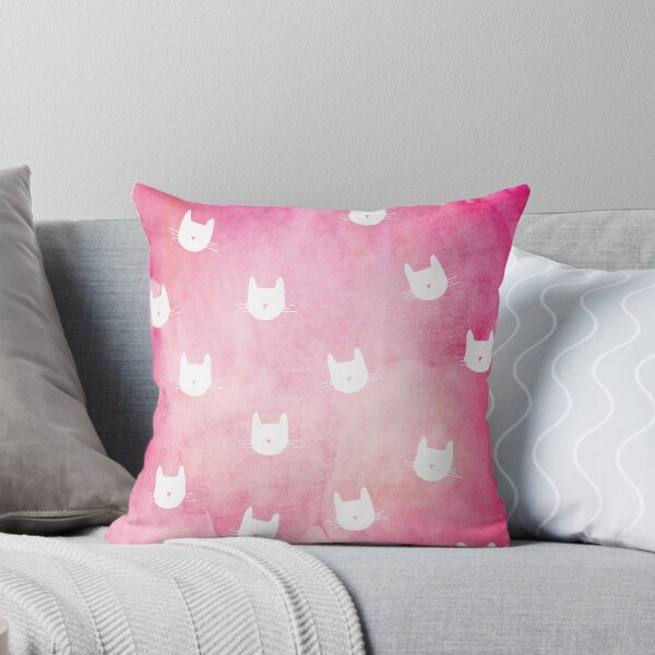 Item preview, Cute pink cat pattern designed and sold by miluri.