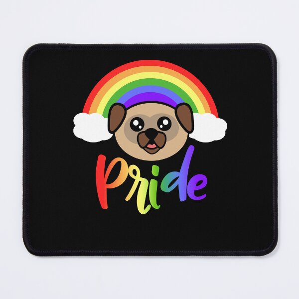 Item preview, Rainbow Pride Pug Cute LGBTQ Rainbow Pug designed and sold by eternallygifted.