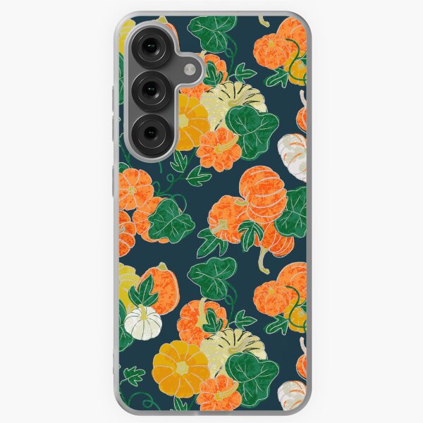 Pumpkins and leaves Samsung Galaxy Soft Case