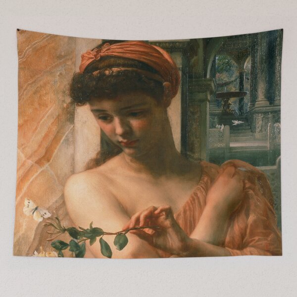 Item preview, Psyche in the Temple of Love | Edward John Poynter | 1882 Pre-Raphaelite Art designed and sold by CJET.