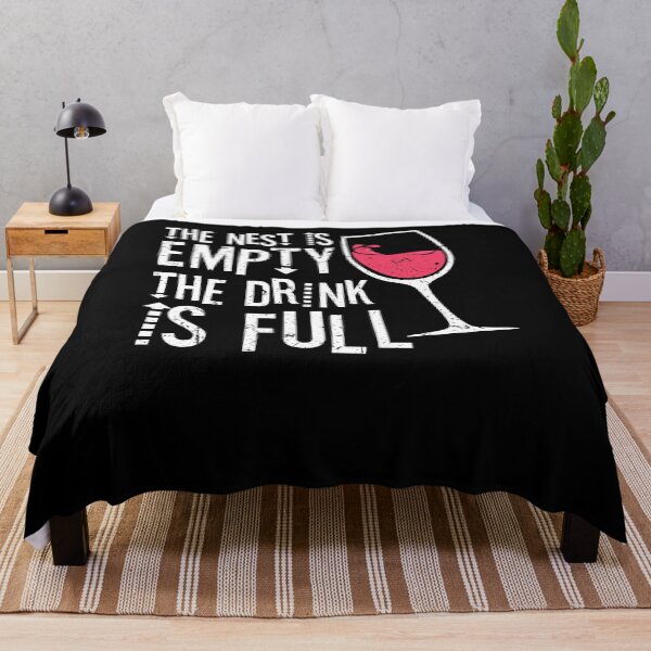 Item preview, The Nest Is Empty The Drink Is Full Empty Nester Wine Glass designed and sold by Sinful Charm.