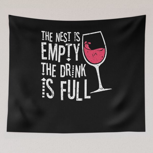 Item preview, The Nest Is Empty The Drink Is Full Empty Nester Wine Glass designed and sold by Sinful Charm.