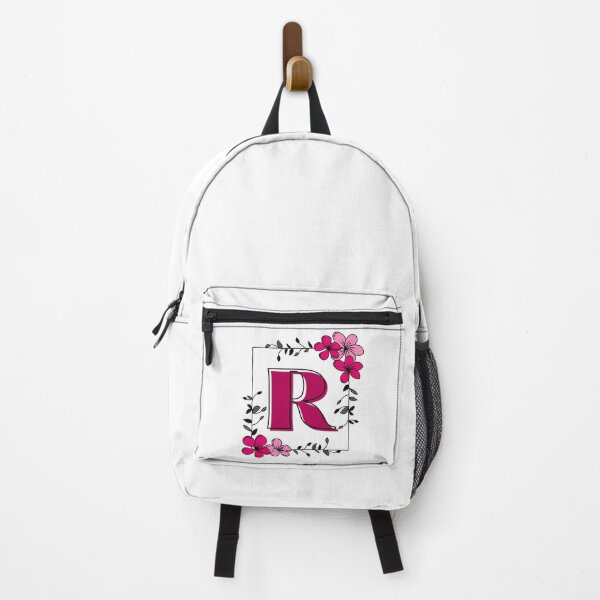 Item preview, Pink Monogram R with Pink Floral Frame designed and sold by Coffee Lifestyle.