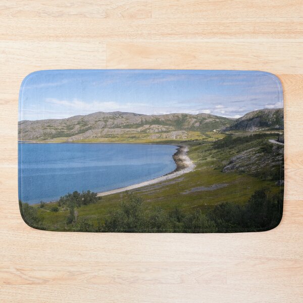 Item preview, Wonderful landscapes in Norway. Nord-Norge. Beautiful scenery of Lebesby coastline in the Troms og Finnmark. Sunny day. designed and sold by Maurizio Fabbroni.