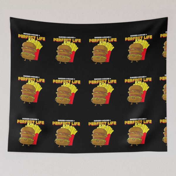 Item preview, BURGER + MOVIES = PERFECT LIFE designed and sold by MJ96-PRO.