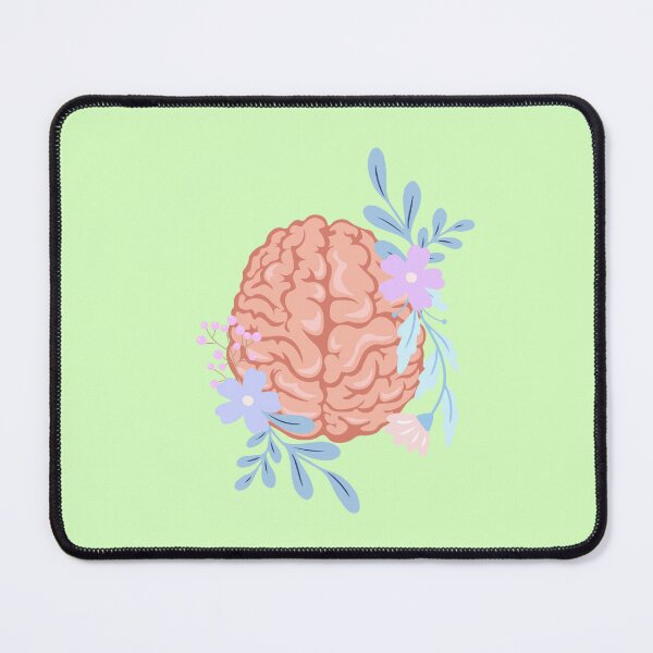 Item preview, Human brain with colorful flowers designed and sold by Preslava Genova.