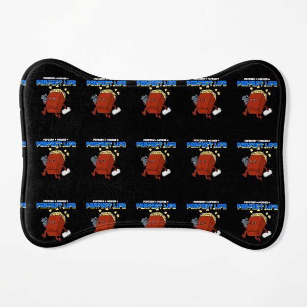 POPCORN + MOVIES = PERFECT LIFE Dog Mat