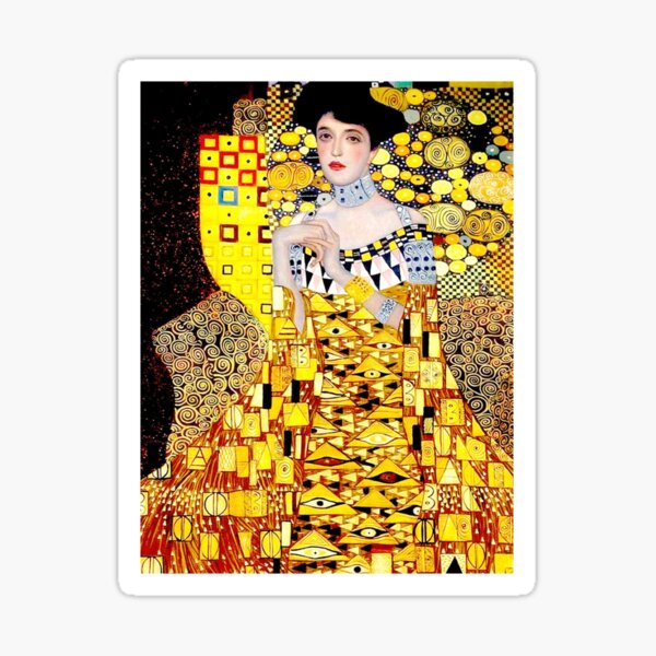 Aperçu de l'œuvre  klimt : Vintage 1906 Adele Bloch Bauer Lady in Gold Portrait Print créée et vendue par posterbobs.
