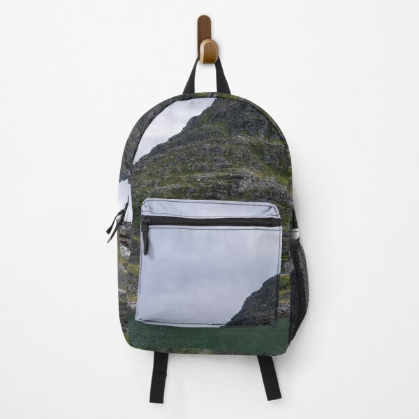Item preview, Wonderful landscapes in Norway. Nord-Norge. Beautiful scenery of Masoy coastline at Havoysund in the Troms og Finnmark. Cloudy day. (vertical) designed and sold by Maurizio Fabbroni.