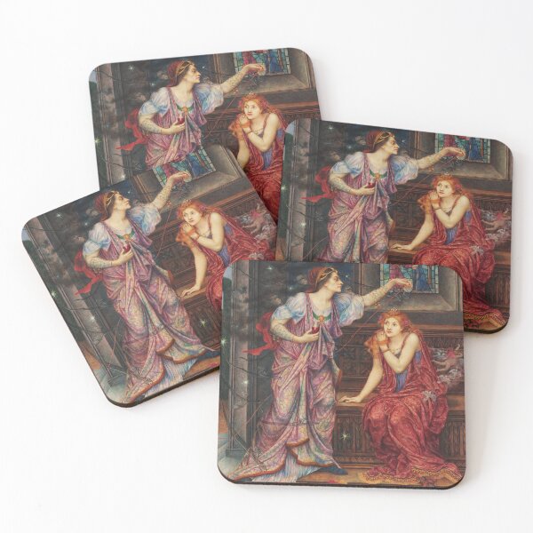 Item preview, Queen Eleanor & Fair Rosamund | Evelyn de Morgan | 1910 Pre-Raphaelite Art designed and sold by CJET.
