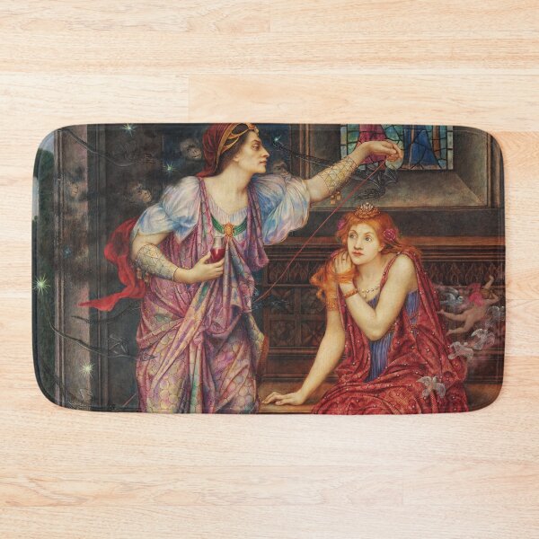 Item preview, Queen Eleanor & Fair Rosamund | Evelyn de Morgan | 1910 Pre-Raphaelite Art designed and sold by CJET.