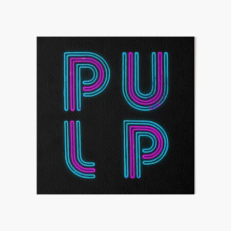 Pulp - Neon Logo Art Board Print