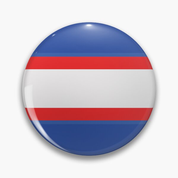 Item preview, Oldham Athletic Retro 1985 Blue Red White Bar Jersey designed and sold by Sporting Colour.