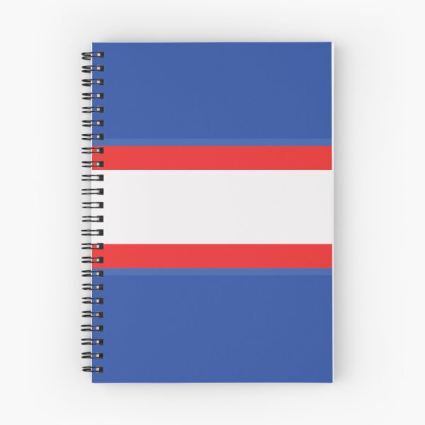 Item preview, Oldham Athletic Retro 1985 Blue Red White Bar Jersey designed and sold by Sporting Colour.