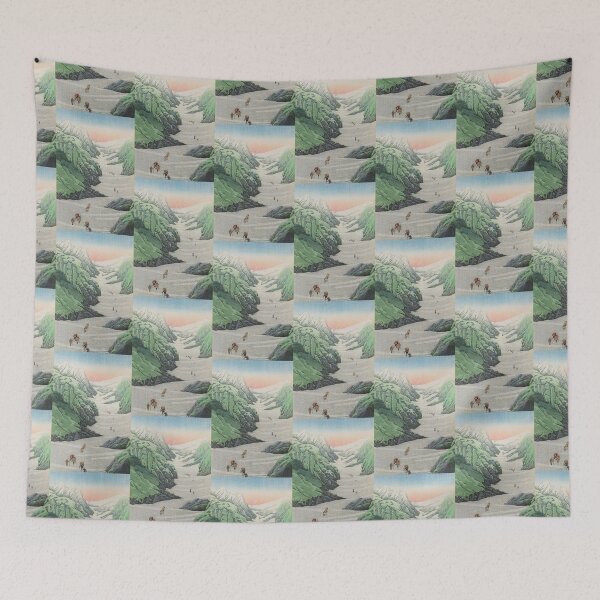 Item preview, Kawase Hasui  Snow valley of Mount Hakuba designed and sold by TeeARTHY.