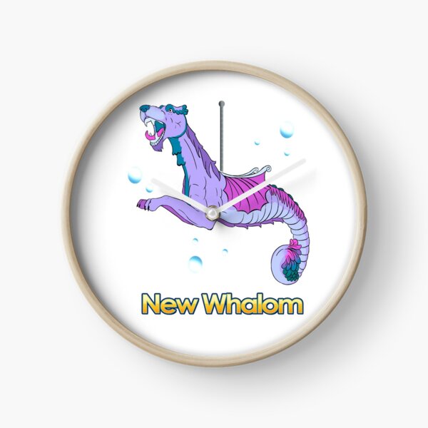 Sea Dragon (Purple) Clock