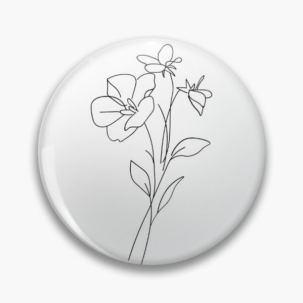 Item preview, Minimal Bunch of Flowers Digtial Art | Branch Nature Line Art Printable Download | Hand drawn Bouquet Poster | Cards | Pens and Pixels designed and sold by Pens and Pixels.