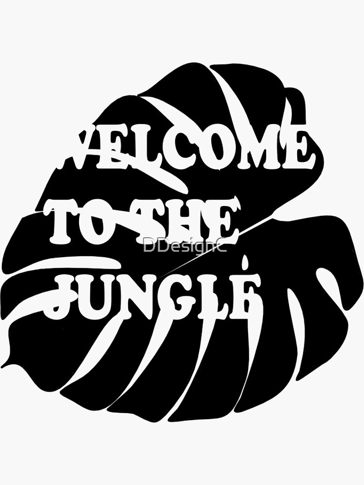 to the Jungle" Sticker for Sale by DDesignC Redbubble