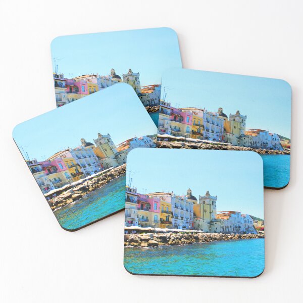 Item preview, Colored buildings in Ischia designed and sold by Kristina Drozd.