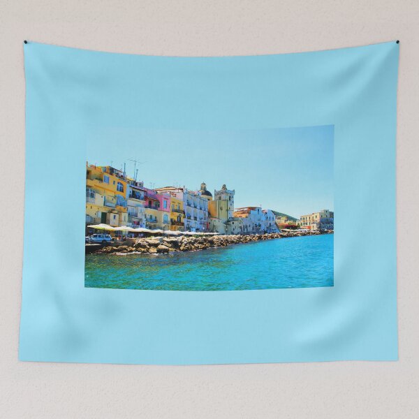 Item preview, Colored buildings in Ischia designed and sold by Kristina Drozd.