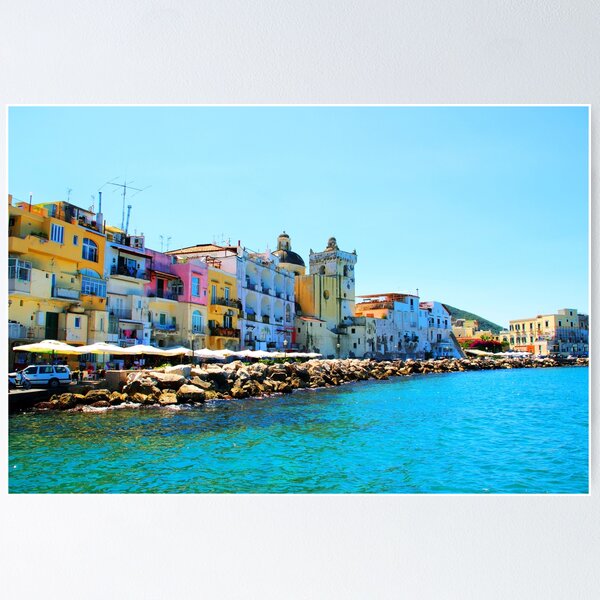 Item preview, Colored buildings in Ischia designed and sold by Kristina Drozd.