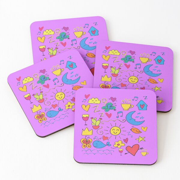 Item preview, Pink doodle pattern designed and sold by ILIA ILO.