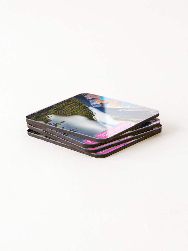 Thumbnail 4 of 5, Coasters (Set of 4), CANADIAN ROCKIES designed and sold by starfishstuff.
