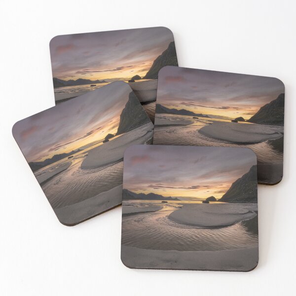 Item preview, Haukland Beach Sunset Lofoten Norway designed and sold by PhotoArt by Joan Carroll.