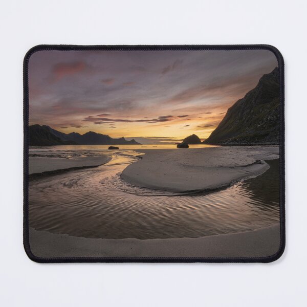 Item preview, Haukland Beach Sunset Lofoten Norway designed and sold by PhotoArt by Joan Carroll.