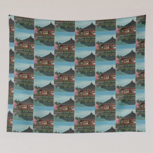 Item preview,  Kawase Hasui  Daigo Denpoin Japanese Woodblock Print Vintage East Asian Art designed and sold by TeeARTHY.