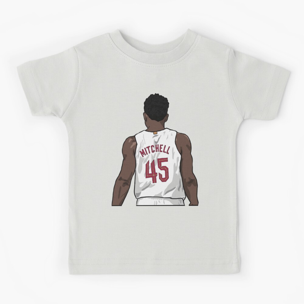 WHITE] Big Kids Donovan Mitchell Association Jersey Cavs